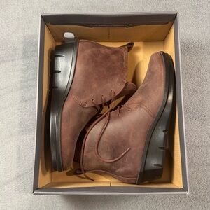 Ecco Women’s Skyler Hydromax Wedge Leather Lace Up Boots